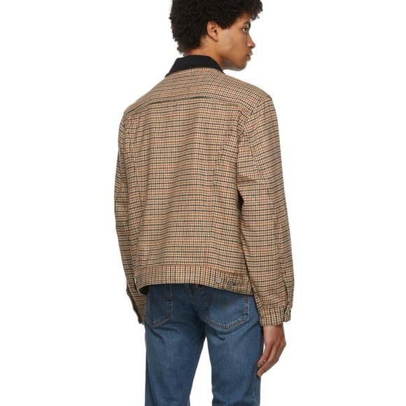 NEW! Vintage Fit Levi's Premium Houndstooth Trucker Jacket Wool Blend SZ S - Picture 6 of 16